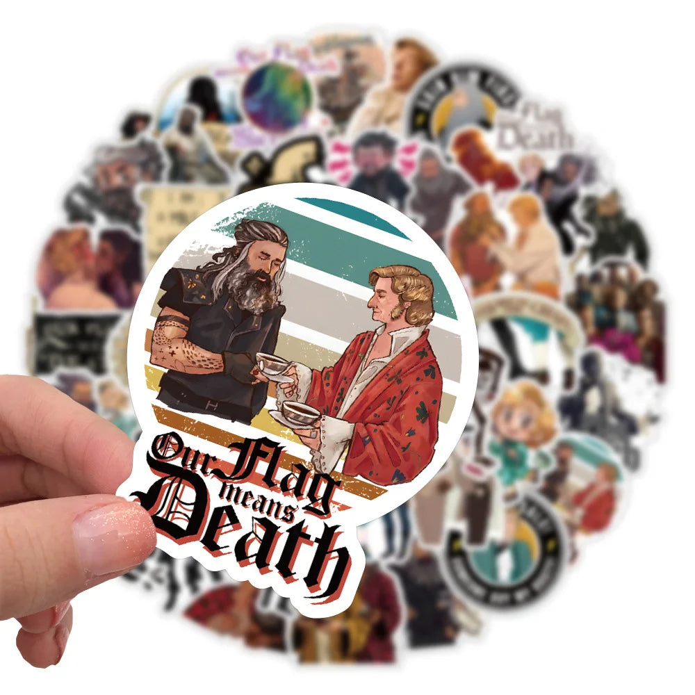 10/30/50pcs TV Series Our Flag Means Death Stickers Skateboard Laptop Car Bike Phone Luggage Funny Waterproof Sticker Kids Toy
