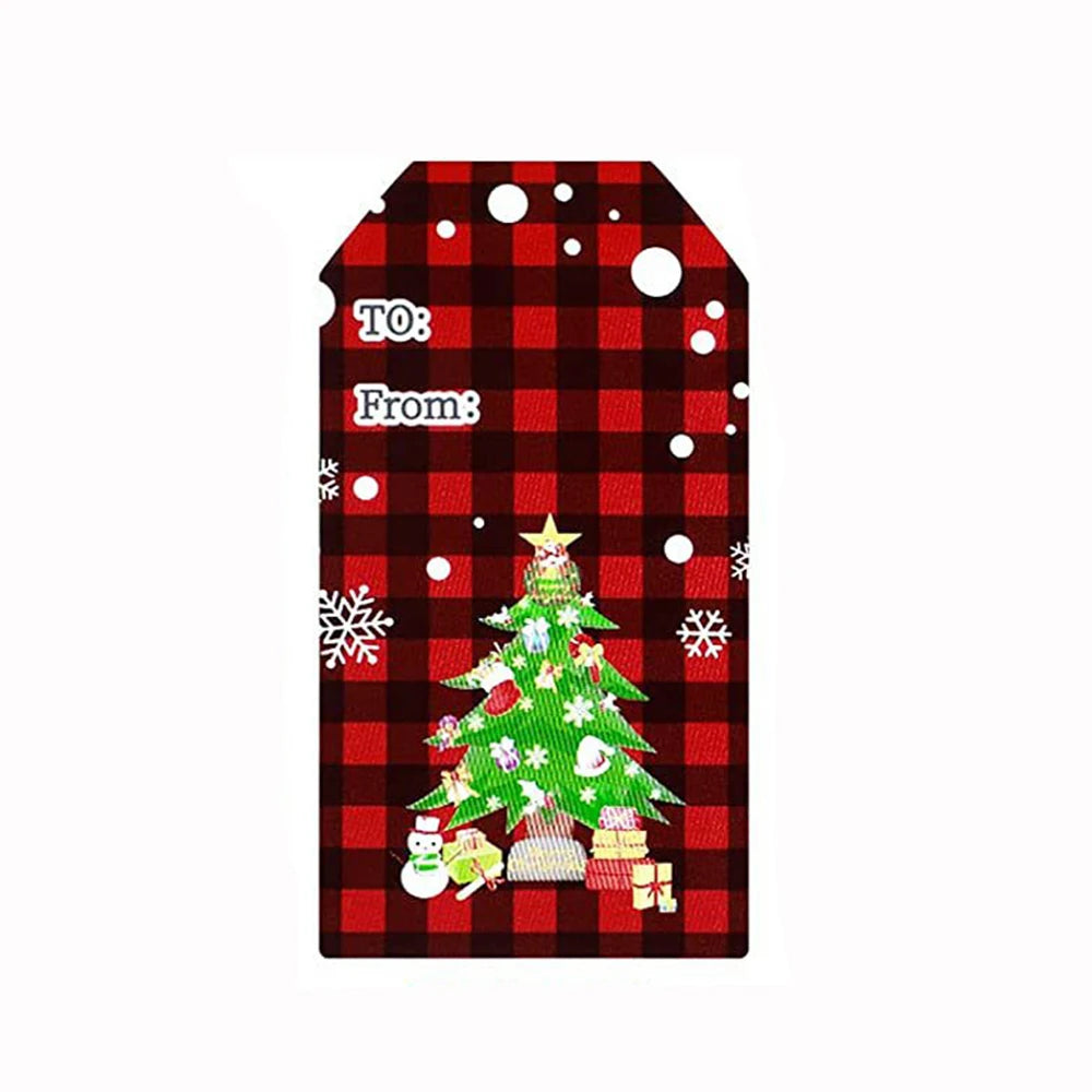 50-300Pcs Merry Christmas Theme Stickers for DIY Gift Decorate Baking Package Envelope Seal Labels Stickers Stationery Stickers