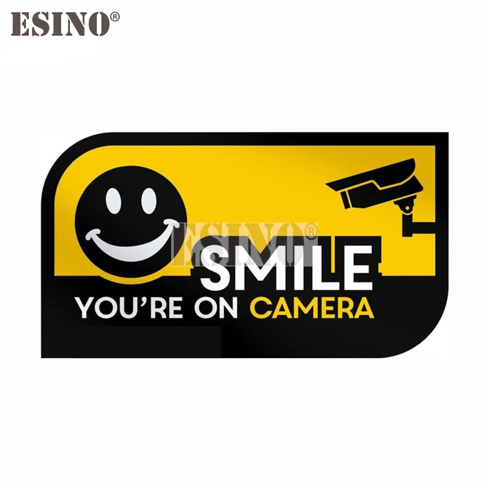 Funny Smile Camera Sticker - Waterproof Vinyl Decal