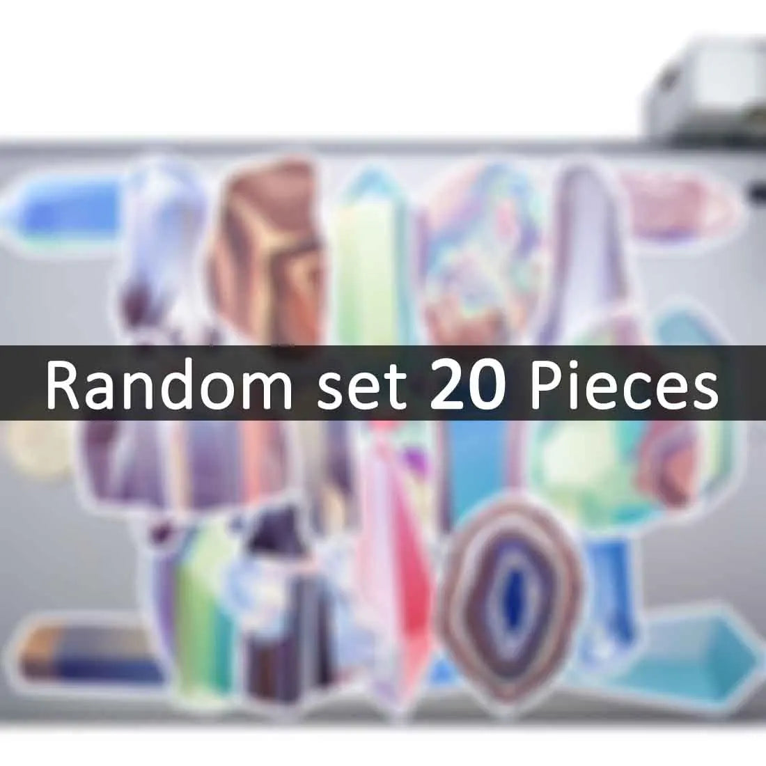 20/30/50Pieces Shiny Diamond Crystal Ore Creative Gems Stickers for Kids Scrapbook Journal Luggage Car Phone Laptop Sticker Toys