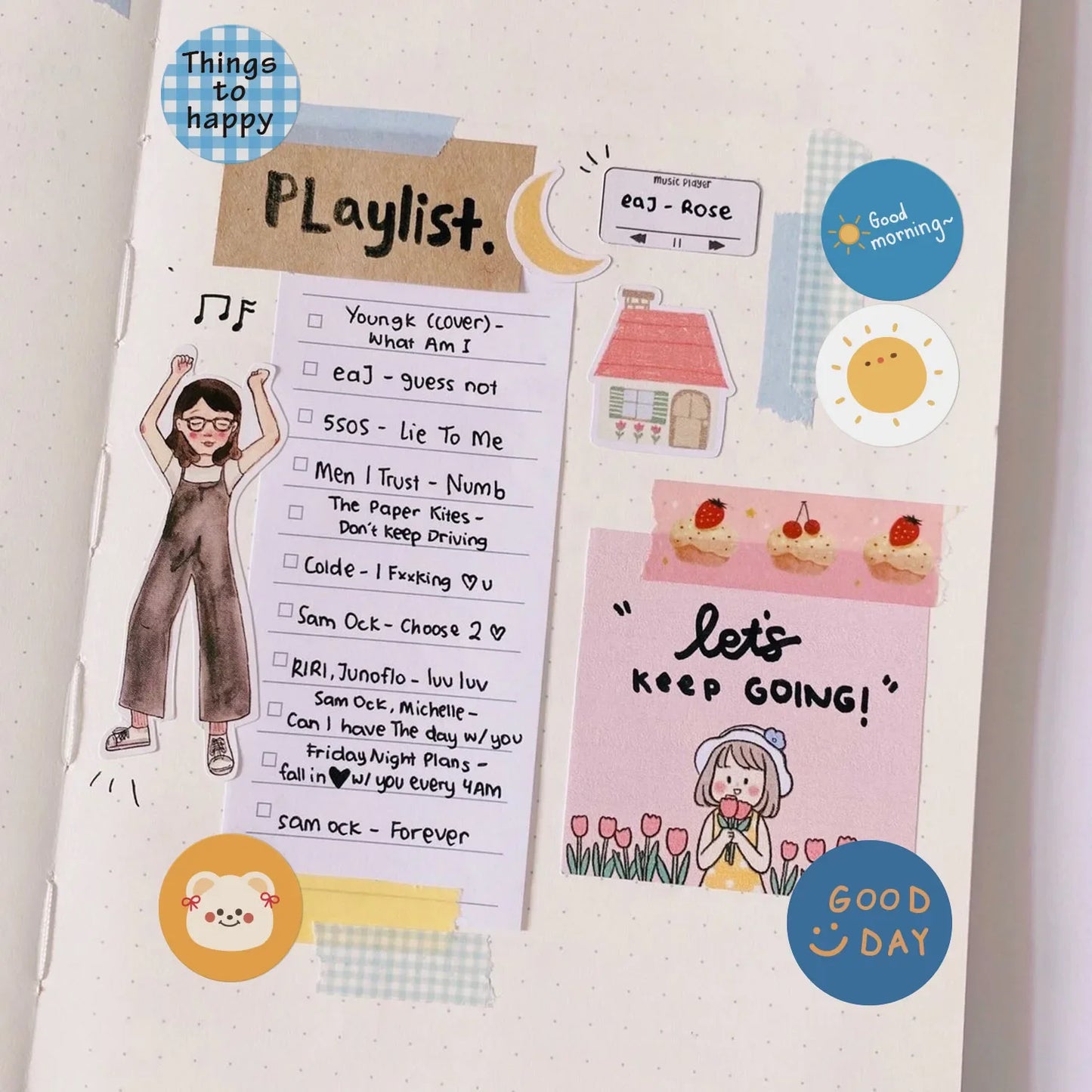100-500 Pcs 2.5cm Cute Animal Party Adhesive Diy Seal Stickers Decorative Album Diary Cartoon Label Decor Children's Toys Kawaii