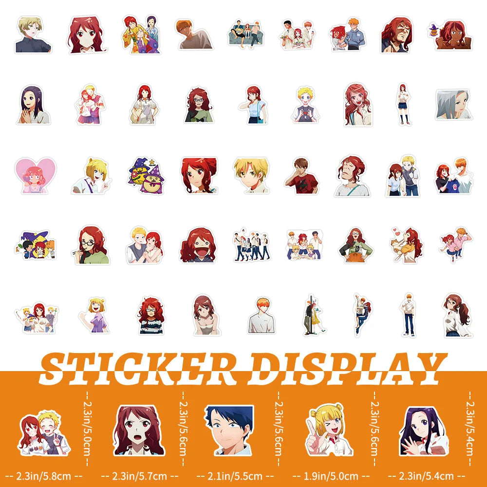 10/50pcs Anime Romantic Killer Diverse Plot Stickers Cartoon Graffiti Waterproof Luggage Suitcase Notebook Motorbike Sticker Toy