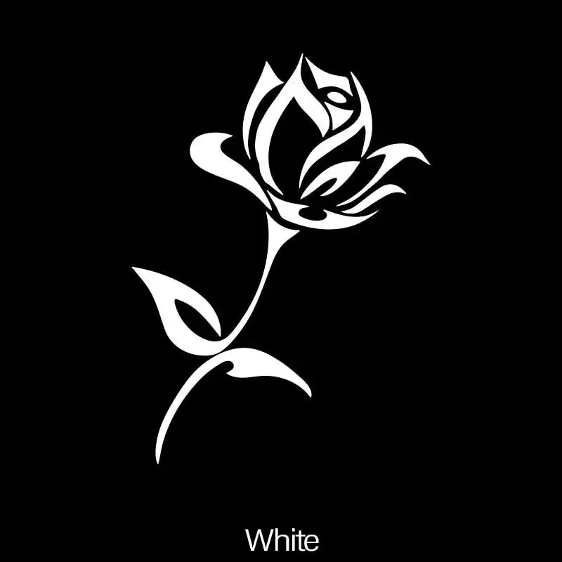 Waterproof Rose Car Sticker Vinyl Decal