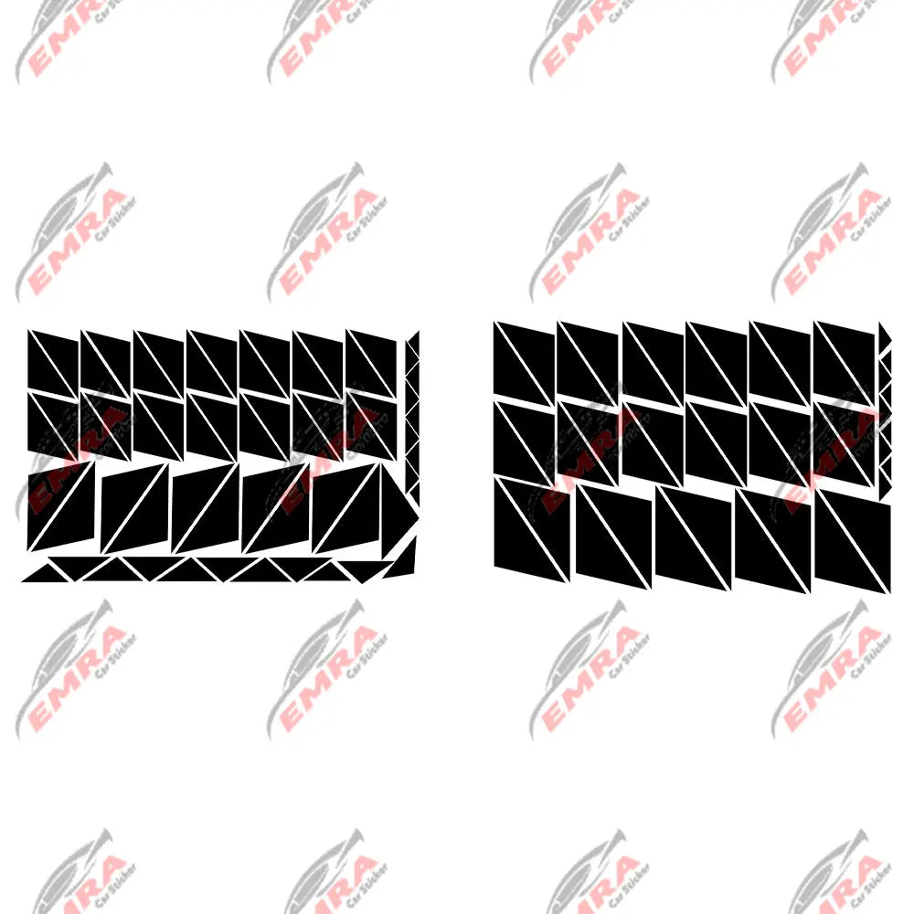 102PCS Angular Shape Sticker For Car Accessories Decoration Side Camouflage Kit Wrap Camo Tuning Styling Waterproof Vinyl Decals