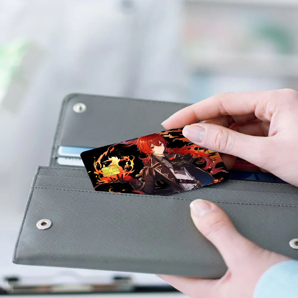 Diluc Genshin Impact Card Skin Sticker