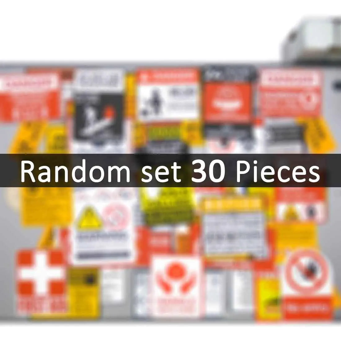 20/30/50/75Pieces Danger Stop Caution Tip Risk Signs Funny Warning Stickers for Phone Luggage Motorcycle Car Bike Laptop Sticker