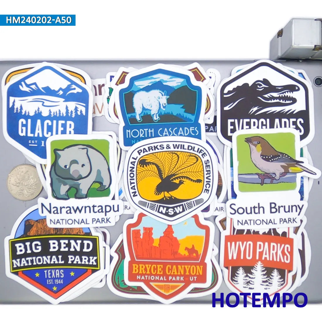 20/30/50Pieces National Park Retro Attractions Posters Travel Stickers for Phone Luggage Motorcycle Car Bike Laptop Sticker Toys