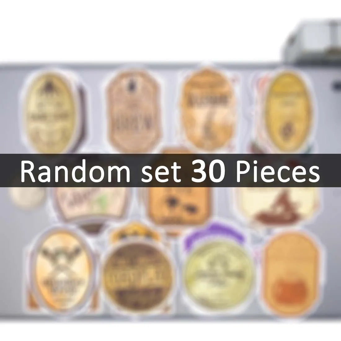 20/30/50Pieces Retro Alchemy Witch Brew Magic Potion Label Stickers for Bottle Scrapbook Diary Luggage Phone Laptop Sticker Toys
