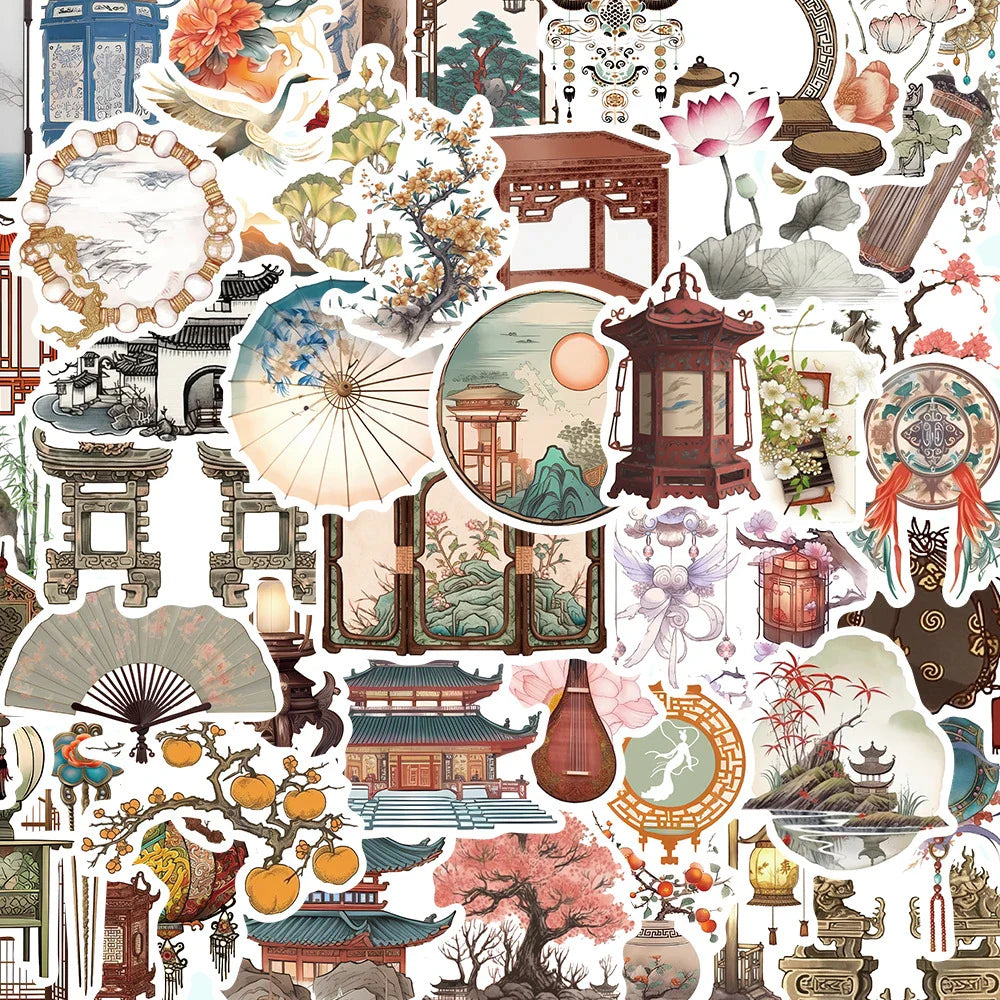 Retro Cartoon Graffiti Stickers for Laptop, Phone, Suitcase, Guitar, Fridge - 10/30/50pcs