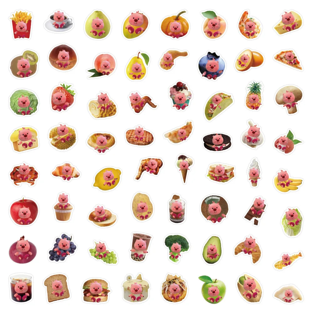 10/30/70PCS Cute Cartoon Loopy Stickers Funny Meme Decals Decoration DIY Stationery Phone Laptop Bike Kids Kawaii Sticker Toys
