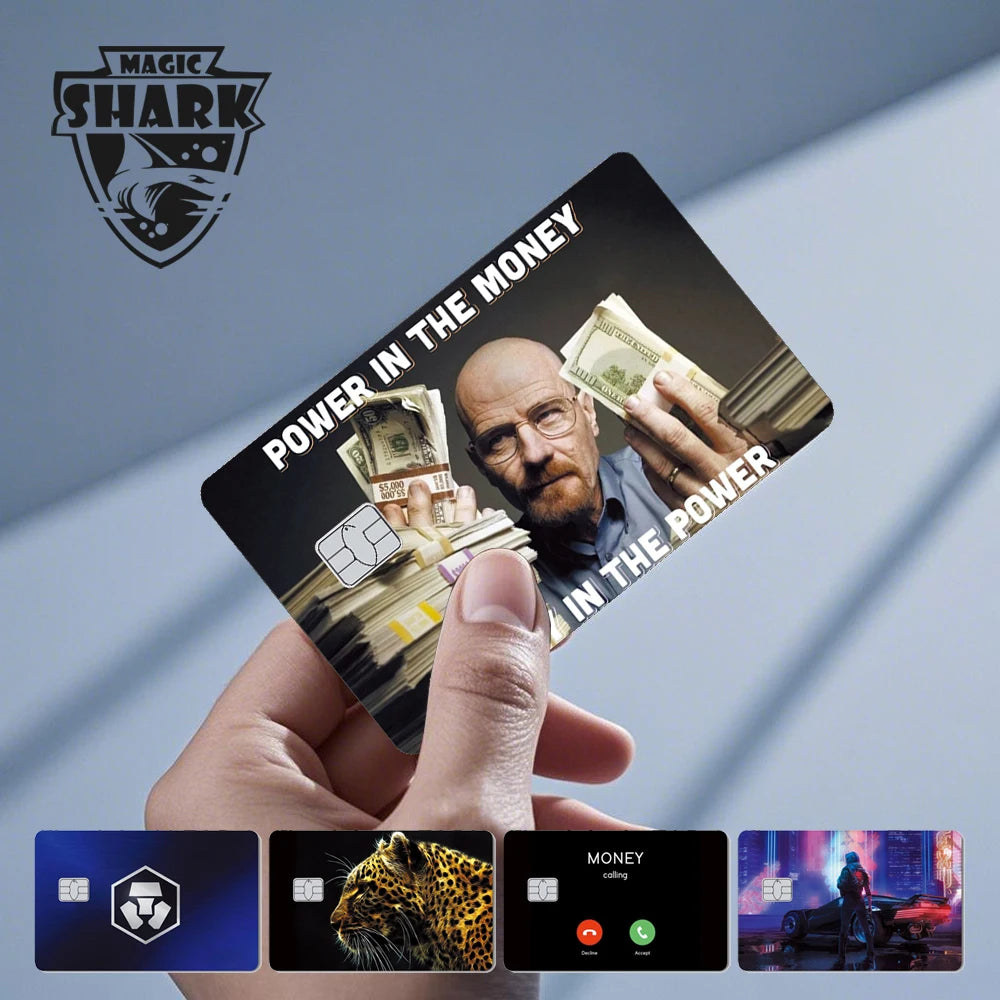 Dragon Leopard Graffiti PVC Card Skin Sticker