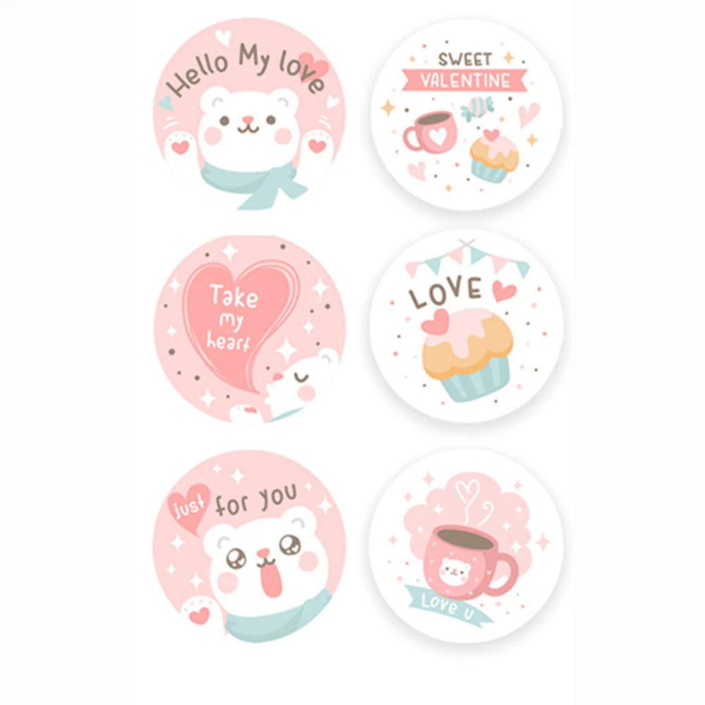 100-500pcs Cute Reward Stickers for Kids Children Kindergarten School Encouragement Students Games Toy Animals Stationery Labels