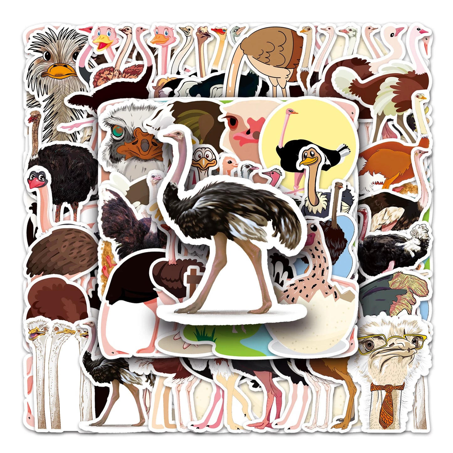 50Pcs Cartoon Waterproof Vinyl Stickers for Skateboard Snowboard