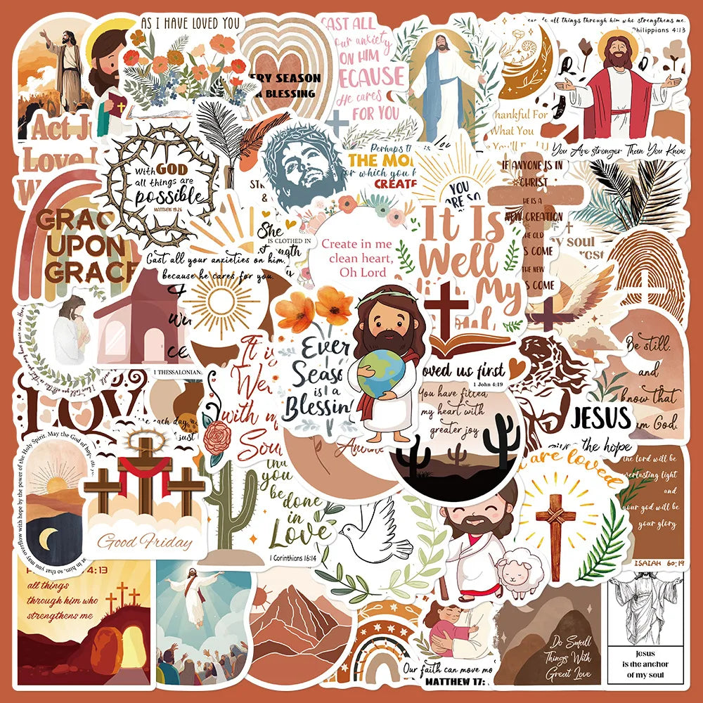 50pcs Cartoon Graffiti Stickers for Helmets, Desktops, Walls, DIY Decoration