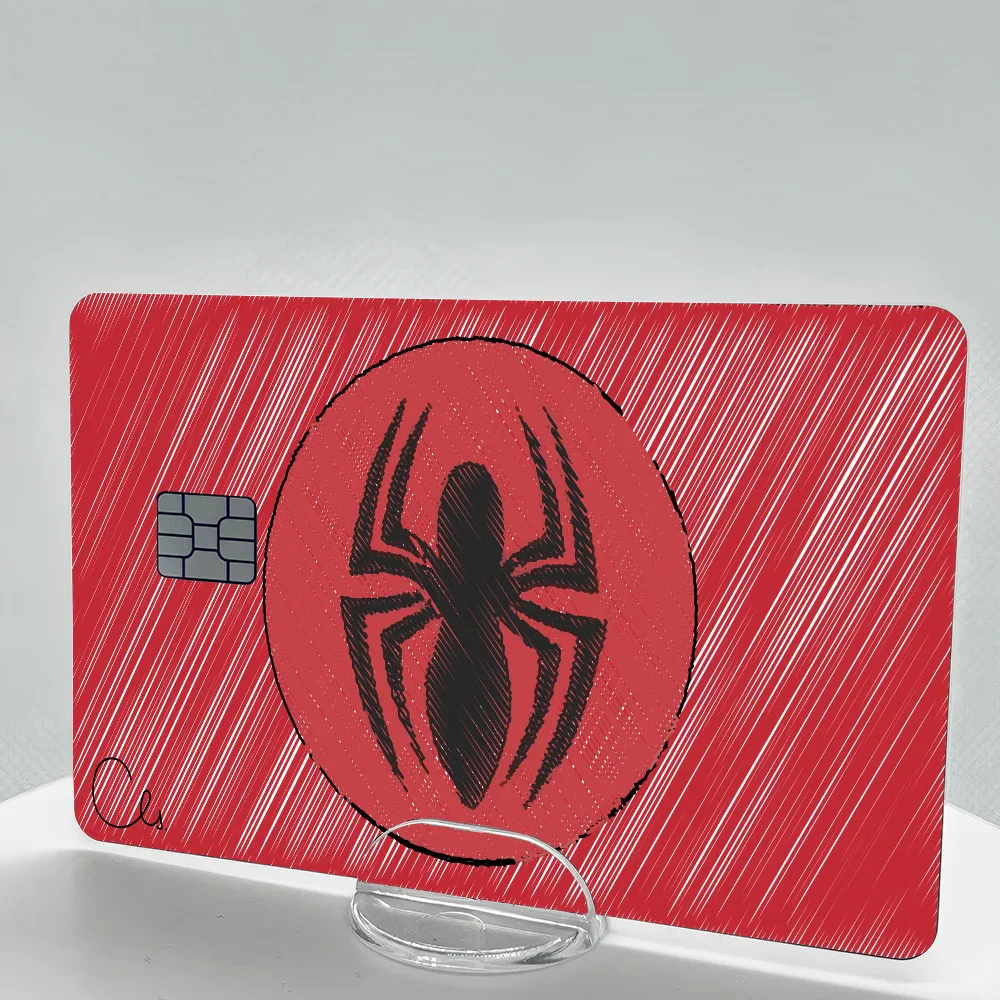 Spider-Man Anime Credit Card Stickers Waterproof Set