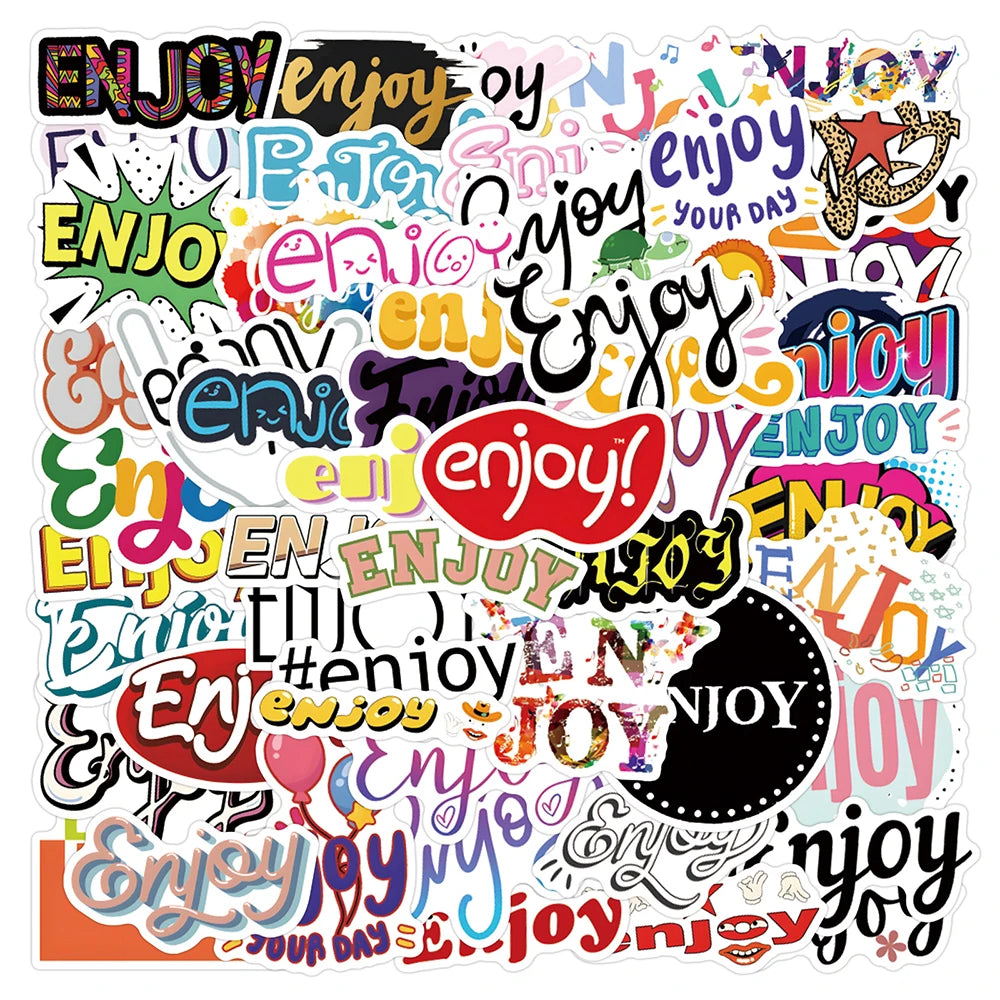 Cute Graffiti Stickers PVC Waterproof Decals for Phone Laptop Bike Suitcase