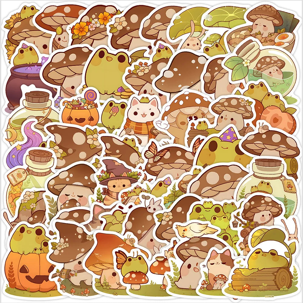 Frog Cartoon Stickers 10/30/50PCS for Laptop & Bike