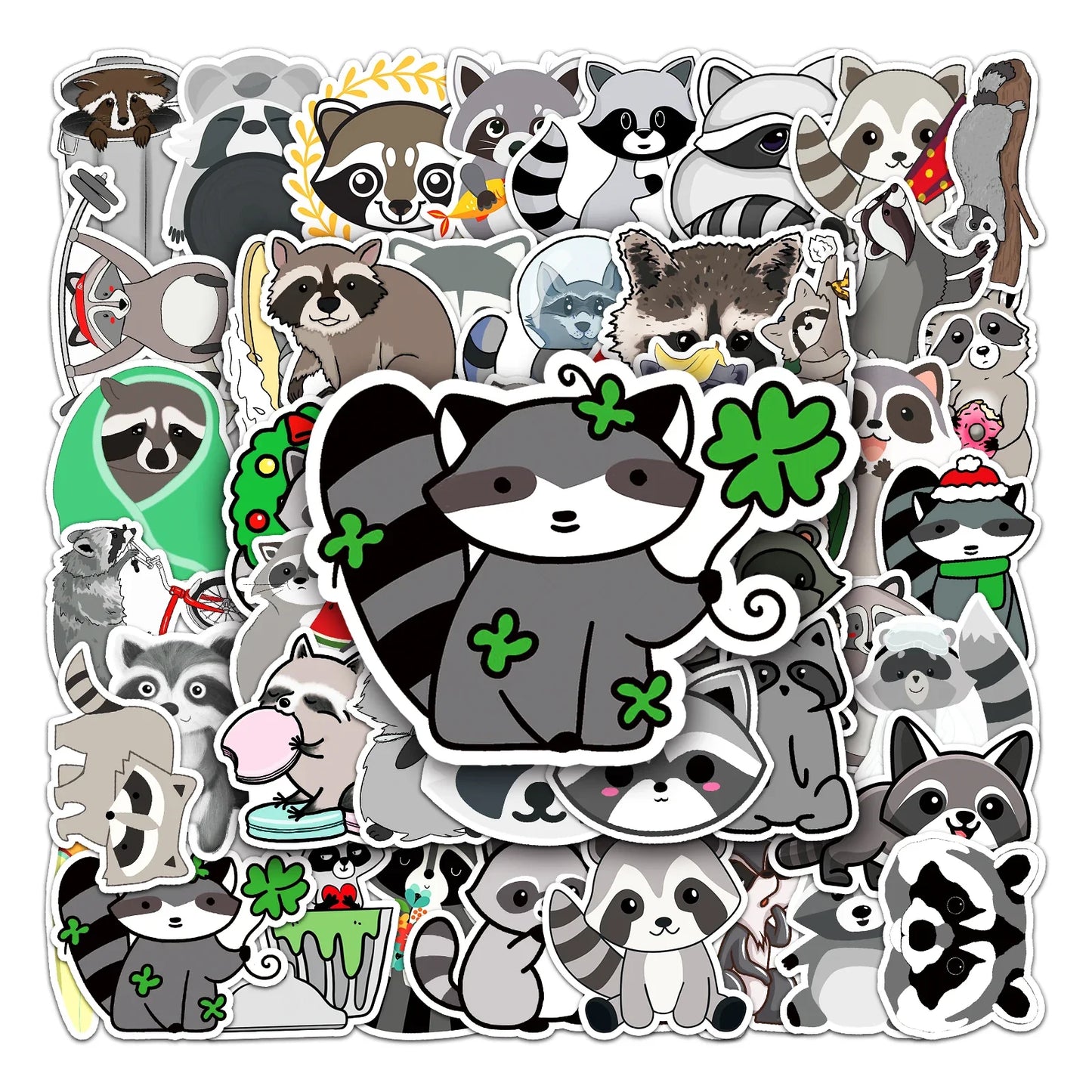 50Pcs Cartoon Waterproof Vinyl Stickers for Skateboard Snowboard