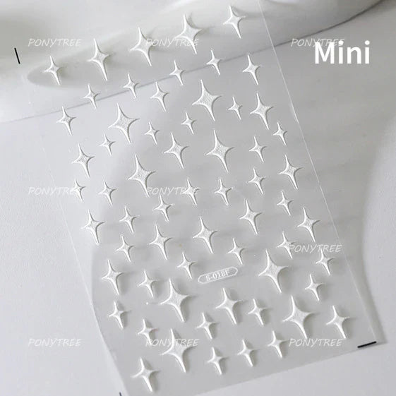 Gold Silver Geometric Nail Art Stickers Wholesale
