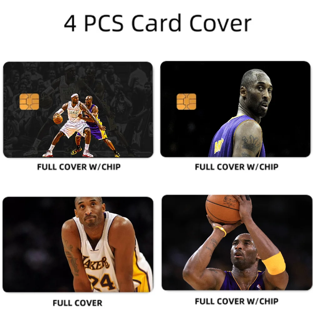 Kobe Bryant 4-Piece Credit Card Sticker Set