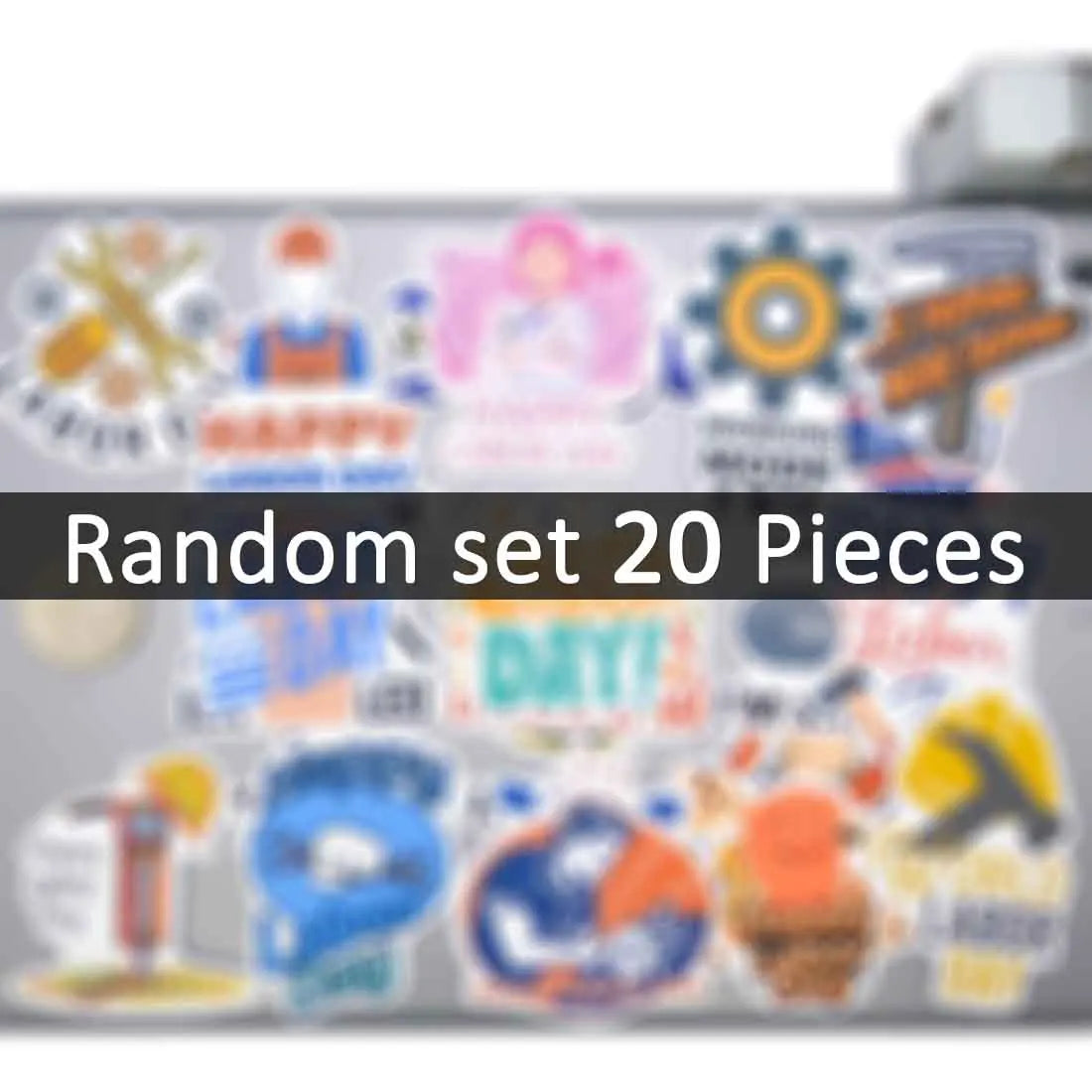 20/30/50Pieces Working Class Funny Retro Labor Day Stickers for Car Motorcycle Bike Scrapbook Luggage Phone Laptop Sticker Toys
