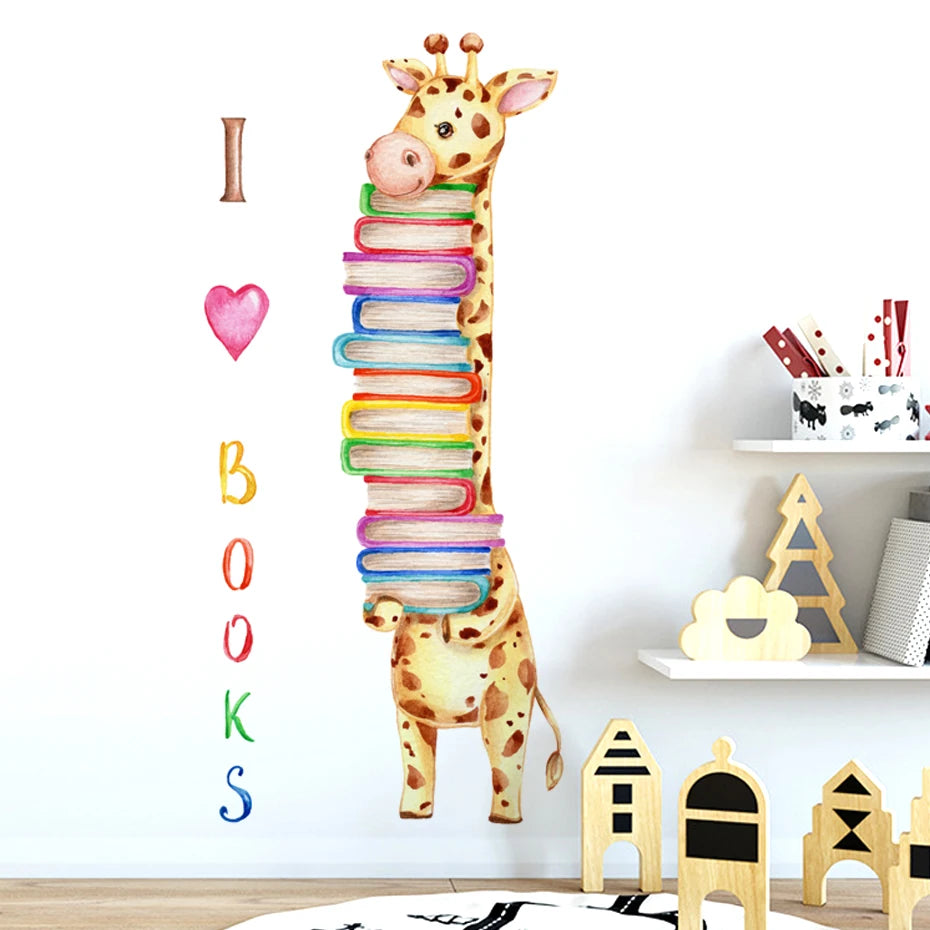 Cartoon Giraffe Rabbit Wall Stickers Kids Room Decor
