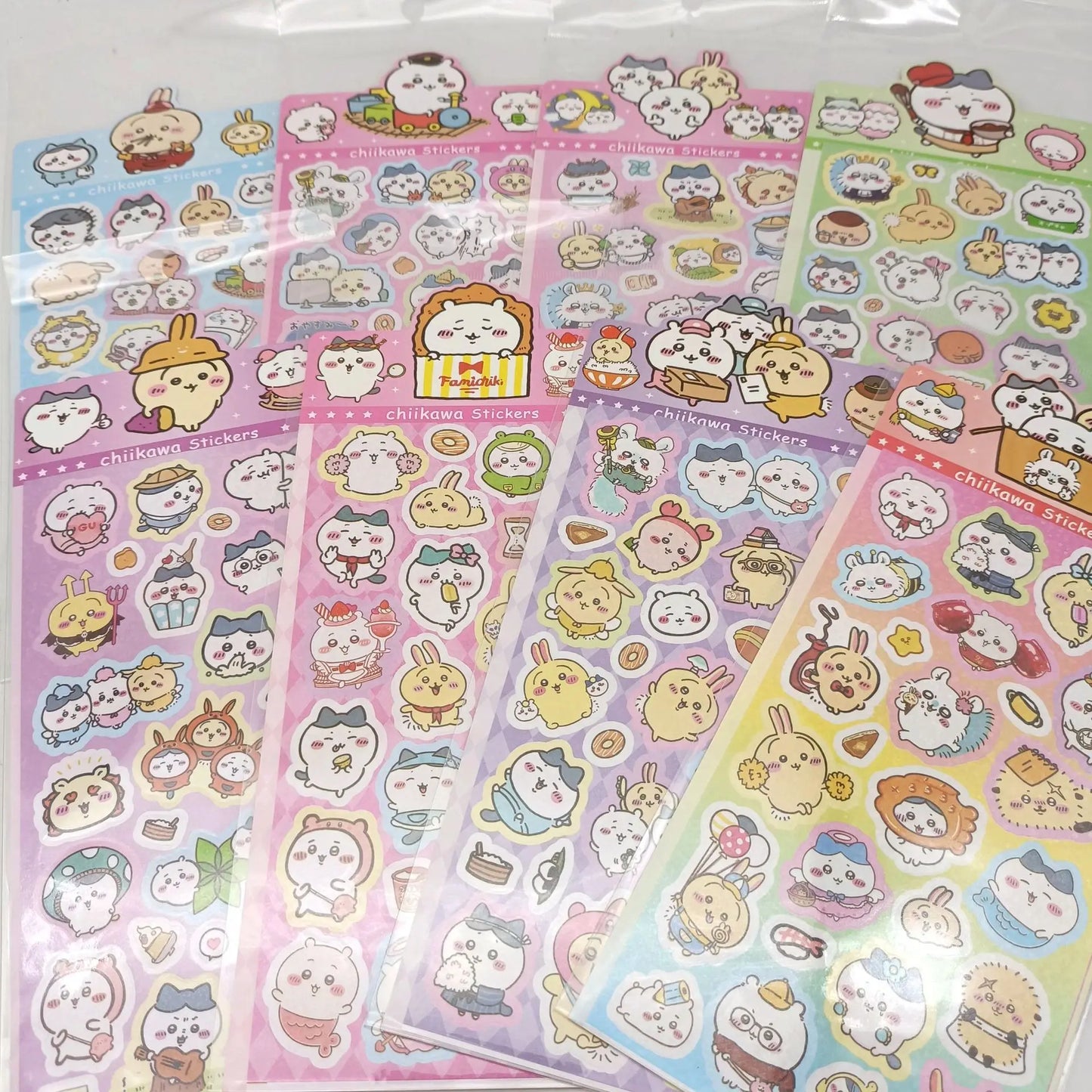 20Sheets Mix Kawaii Chiikawa Anime Stickers Cute Hand Acount Suitcase Phone Case Laptop Stickers Kids Toys Gifts