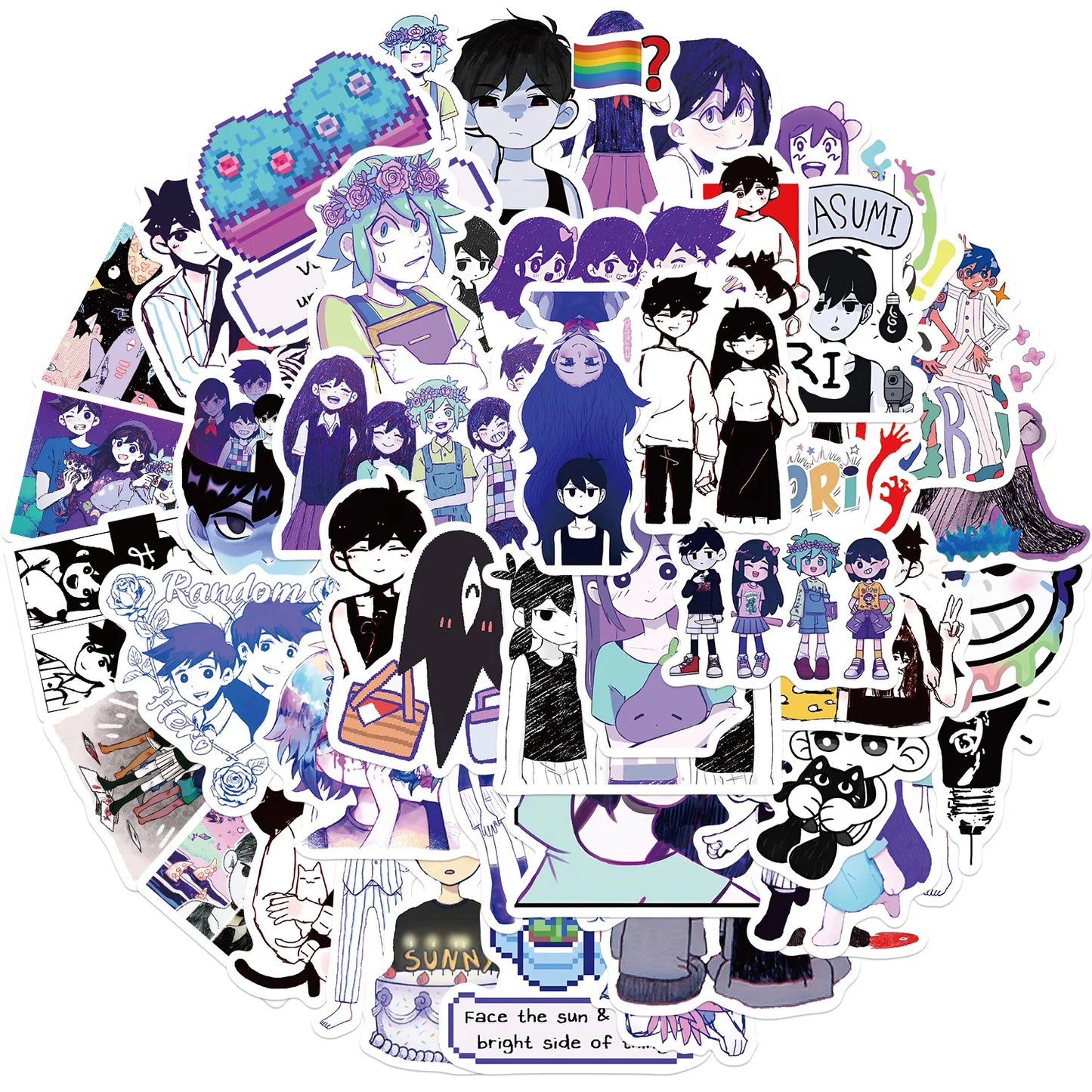 Omori Game Stickers 10/30/50Pcs for Suitcase, Skateboard, Laptop, Luggage, Fridge, Phone, Car, DIY Decal