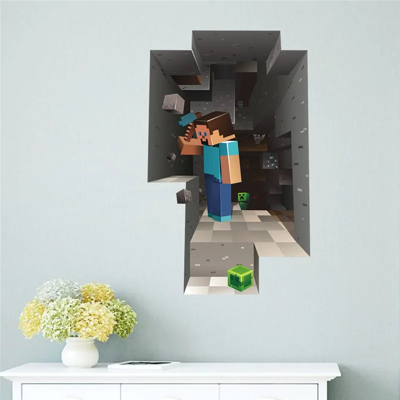 3D Cartoon Wall Stickers for Kids - PVC Decorative Gifts
