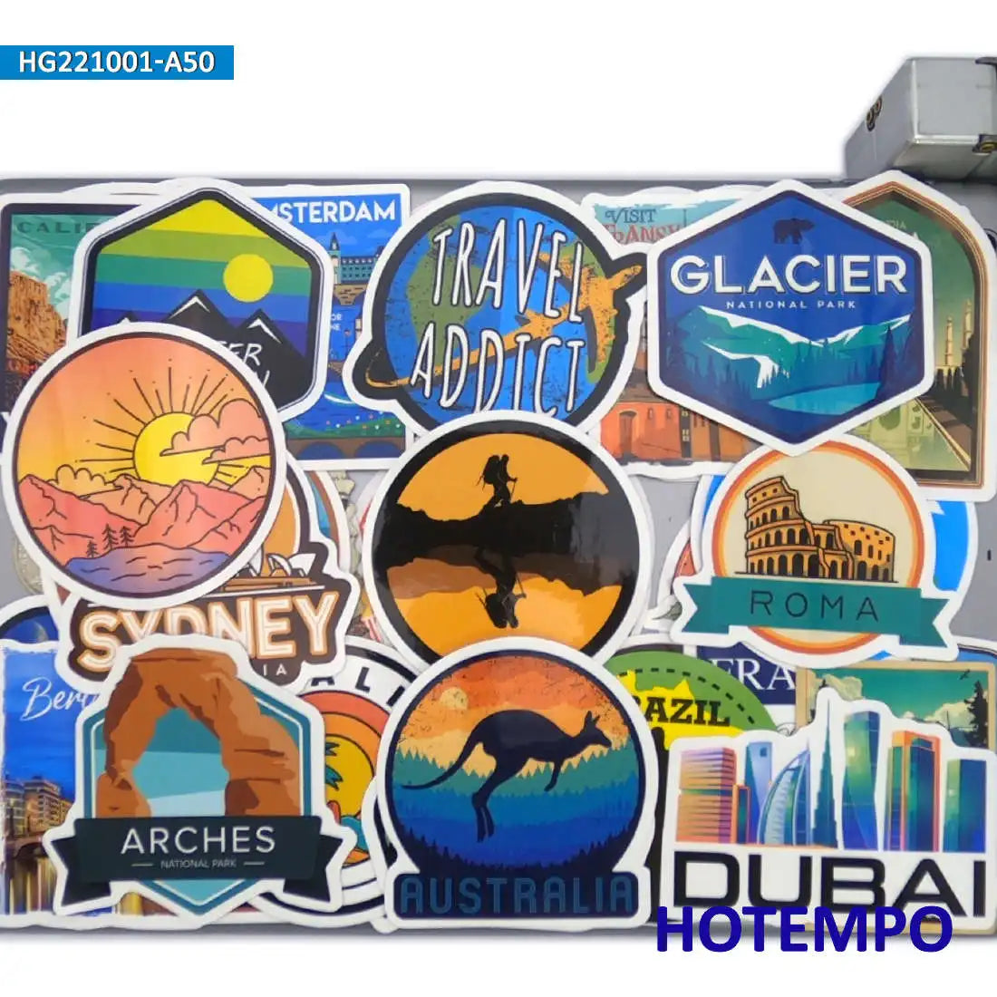 50pcs Snow Adventure Alpine Nordic Freestyle Skiing Cartoon Graffiti Phone Laptop Stickers for Motorcycle Car Waterproof Sticker