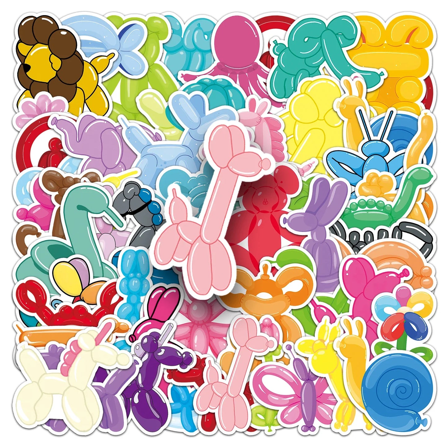 50Pcs Cartoon Waterproof Vinyl Stickers for Skateboard Snowboard