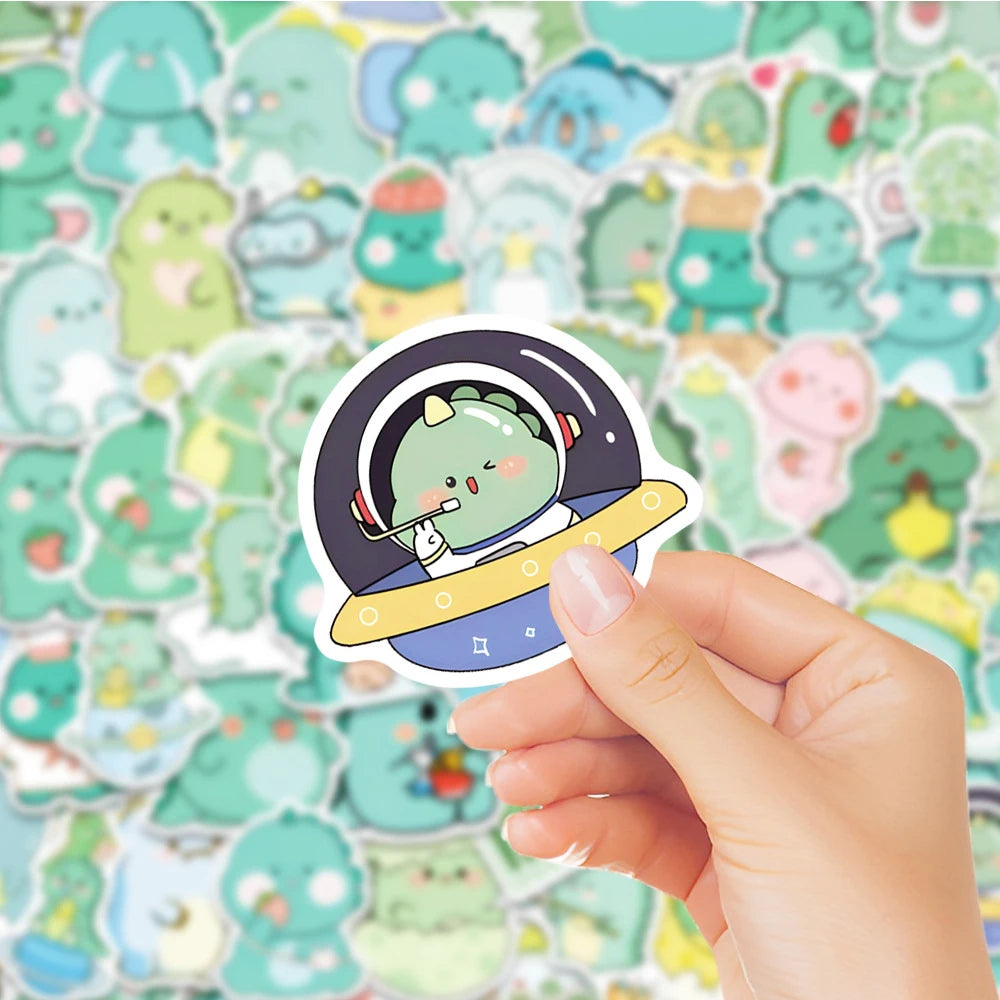 10/30/50/100pcs Cute Cartoon Dinosaur Graffiti Stickers Kids Toy Notebook Laptop Phone Luggage Album Diary Decoration Sticker