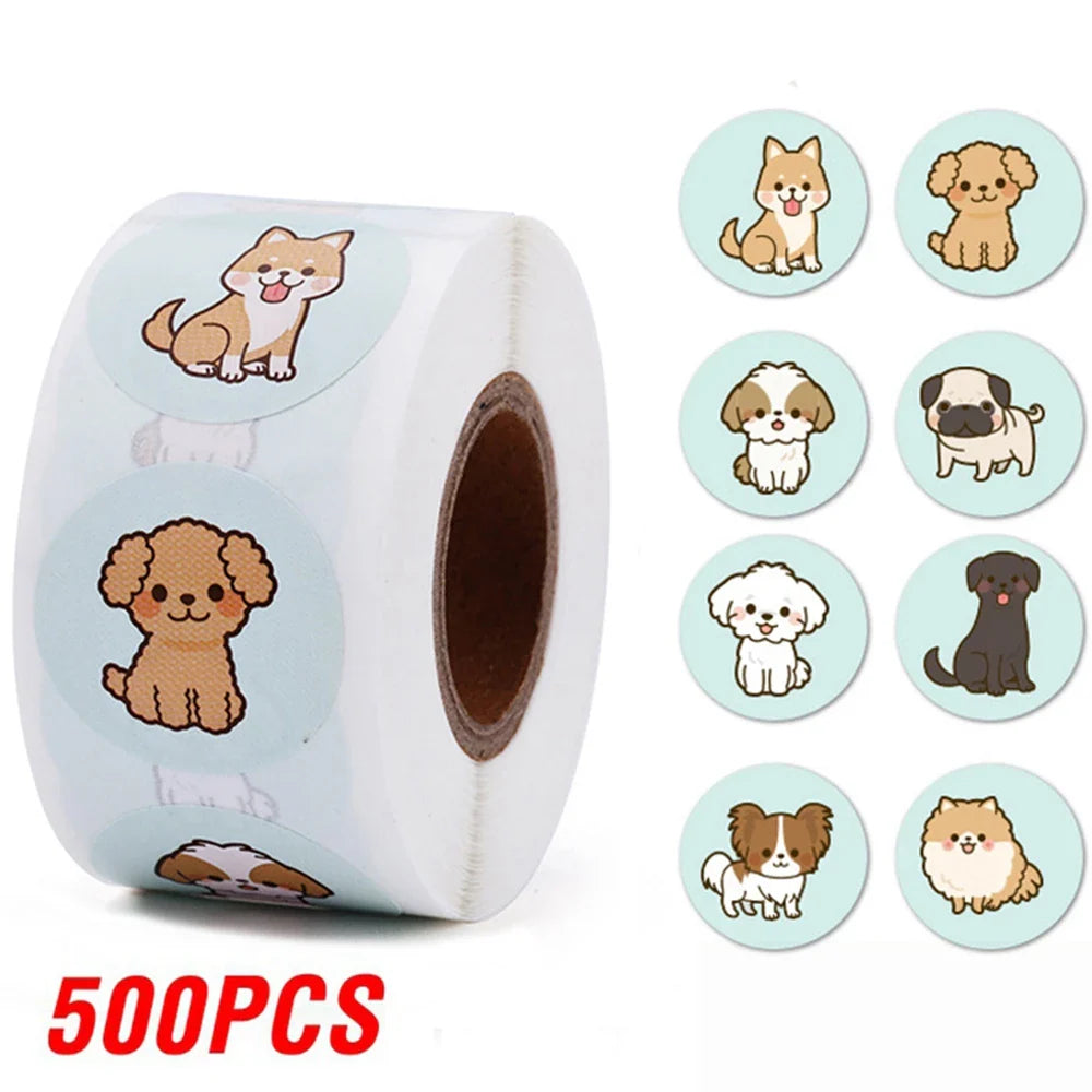 Teacher Reward Stickers: Cat & Dog, 100-500pcs