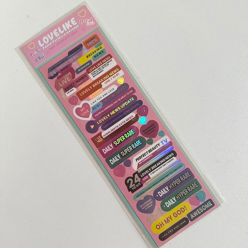 Kawaii Korean Stickers for Scrapbooking & DIY Albums