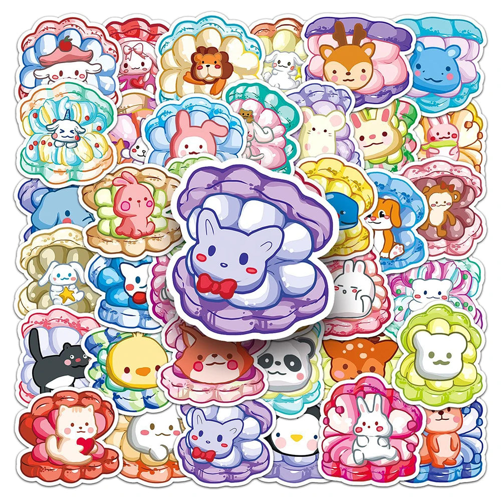 Colorful Animal Graffiti Stickers for Laptop, Luggage, Guitar, Notebook, Phone - Waterproof, Kids Toys (10/30/50/100pcs)
