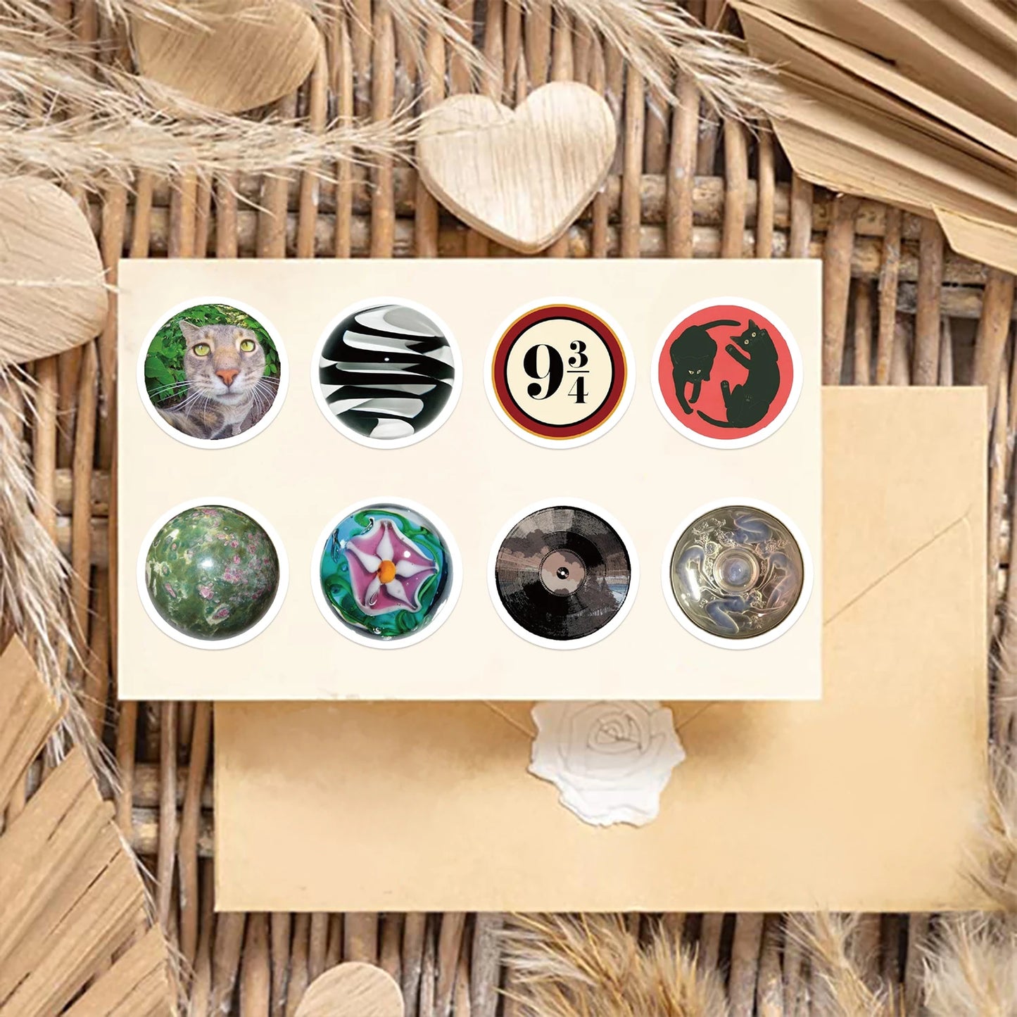100pcs Ins Retro Vintage Stickers DIY For Guitar Fridge Skateboard Travel Suitcase Car Graffiti Sticker Aesthetic Cartoon Decals