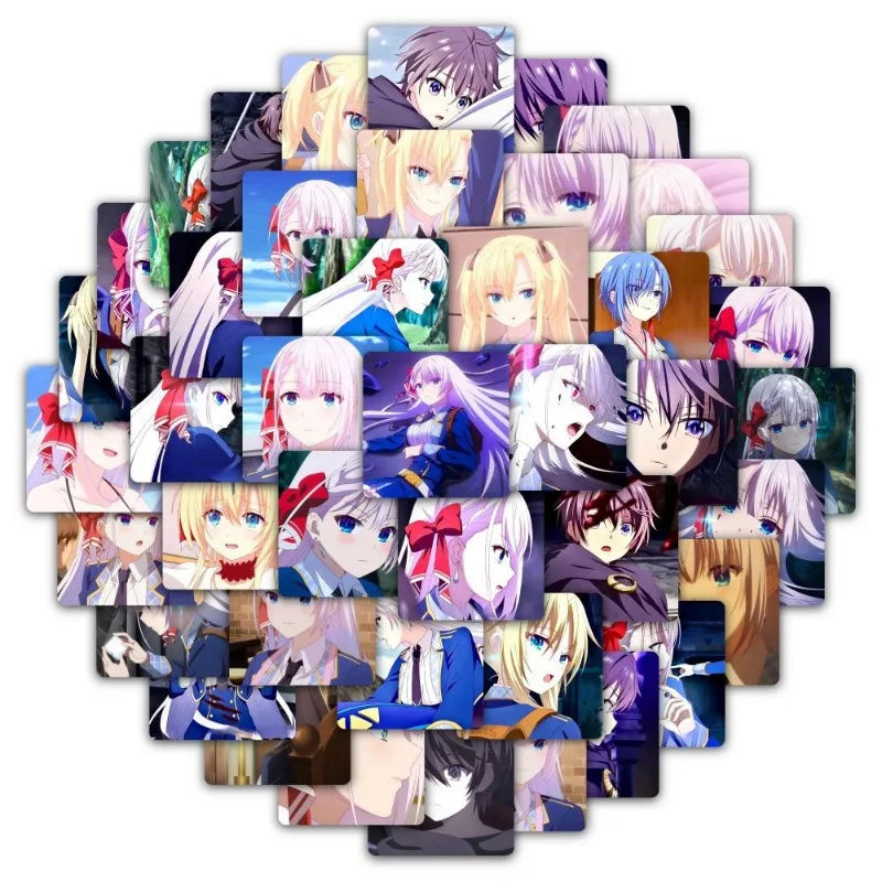 Seiken Gakuin Anime Sticker Pack - 58pcs for Luggage, Water Cup, Laptop, Scooter, Refrigerator Decoration
