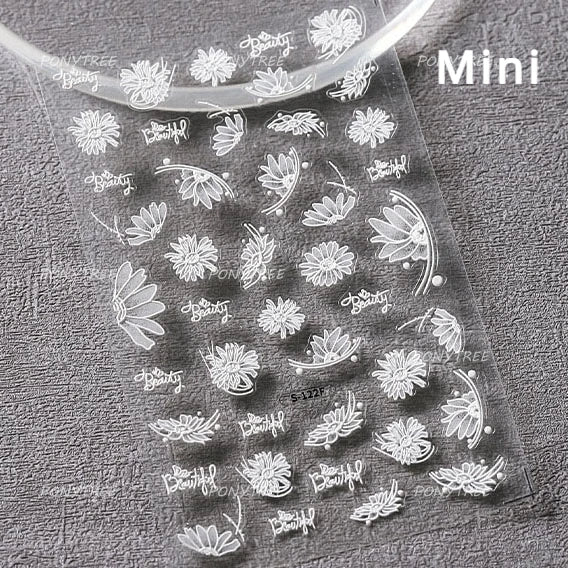 Bamboo Leaf Nail Art Stickers Rhinestone Decals