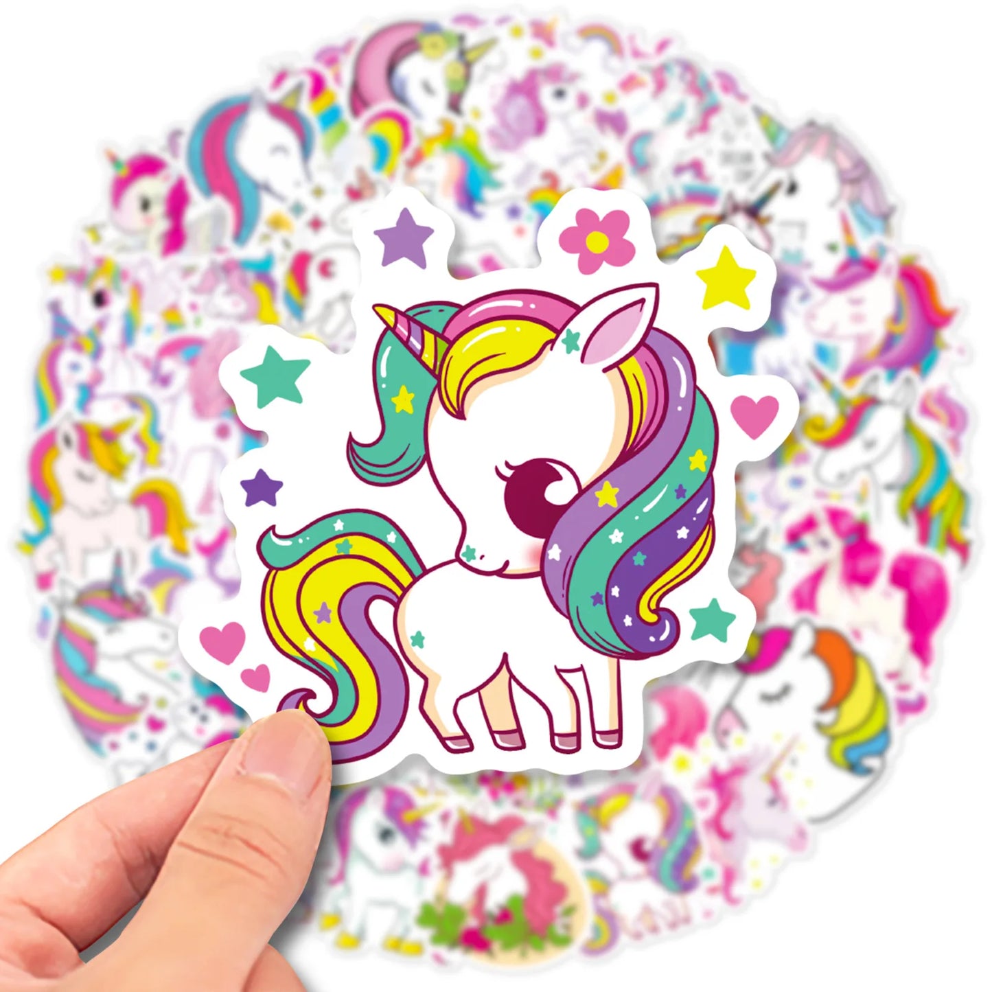 Unicorn Stickers Set: Laptop, Luggage, Guitar, Wall, Fridge, Car, Kids Gift