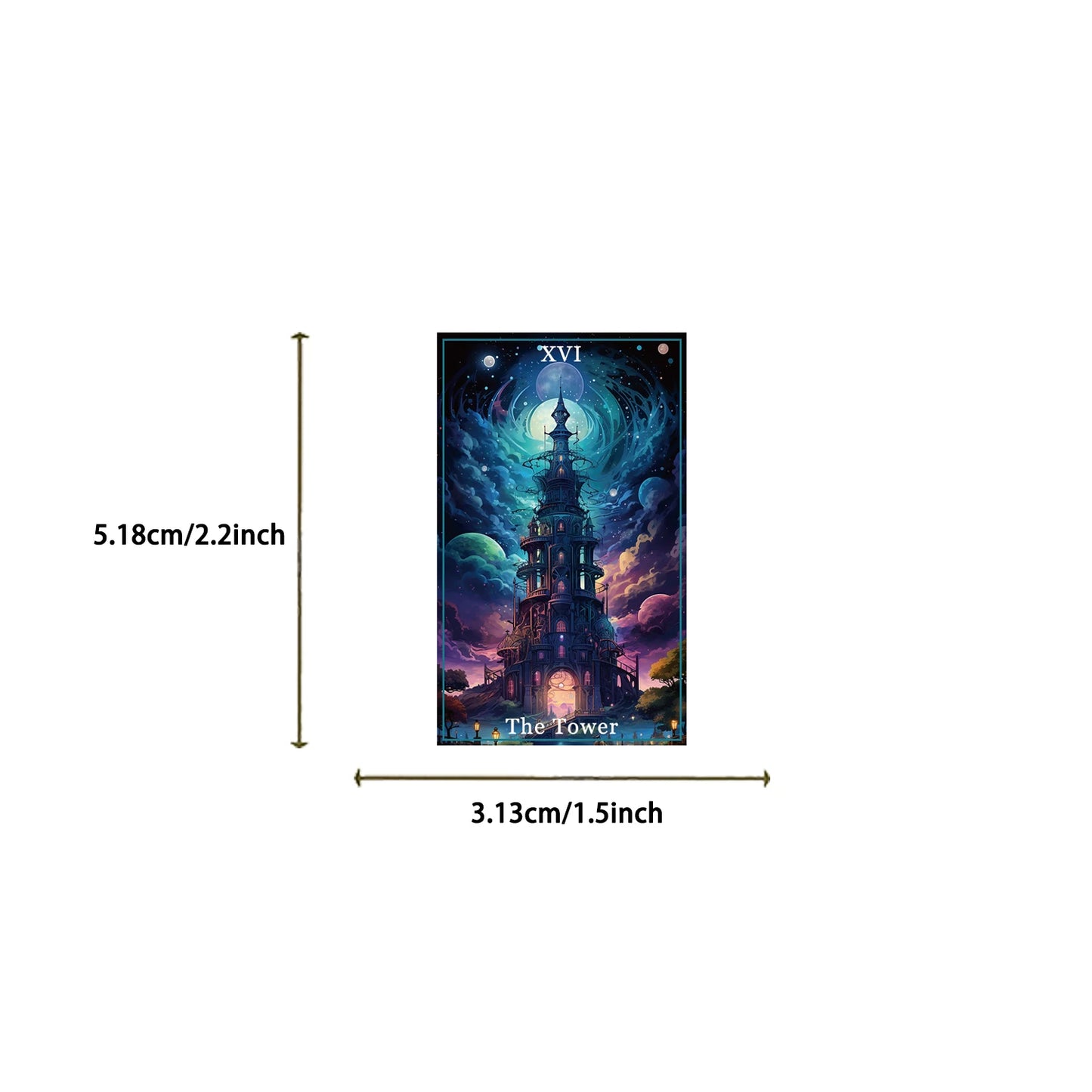 78pcs Magic Witch Moon Tarot Graffiti Stickers Cool Dark Goth Decals Toy DIY Scrapbook Bottle Phone Luggage Car Sticker