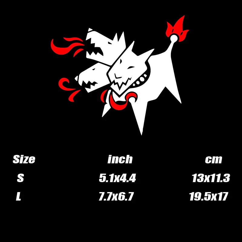 Cerberus Stickers: Cute Three-Headed Dog for Cars & Walls
