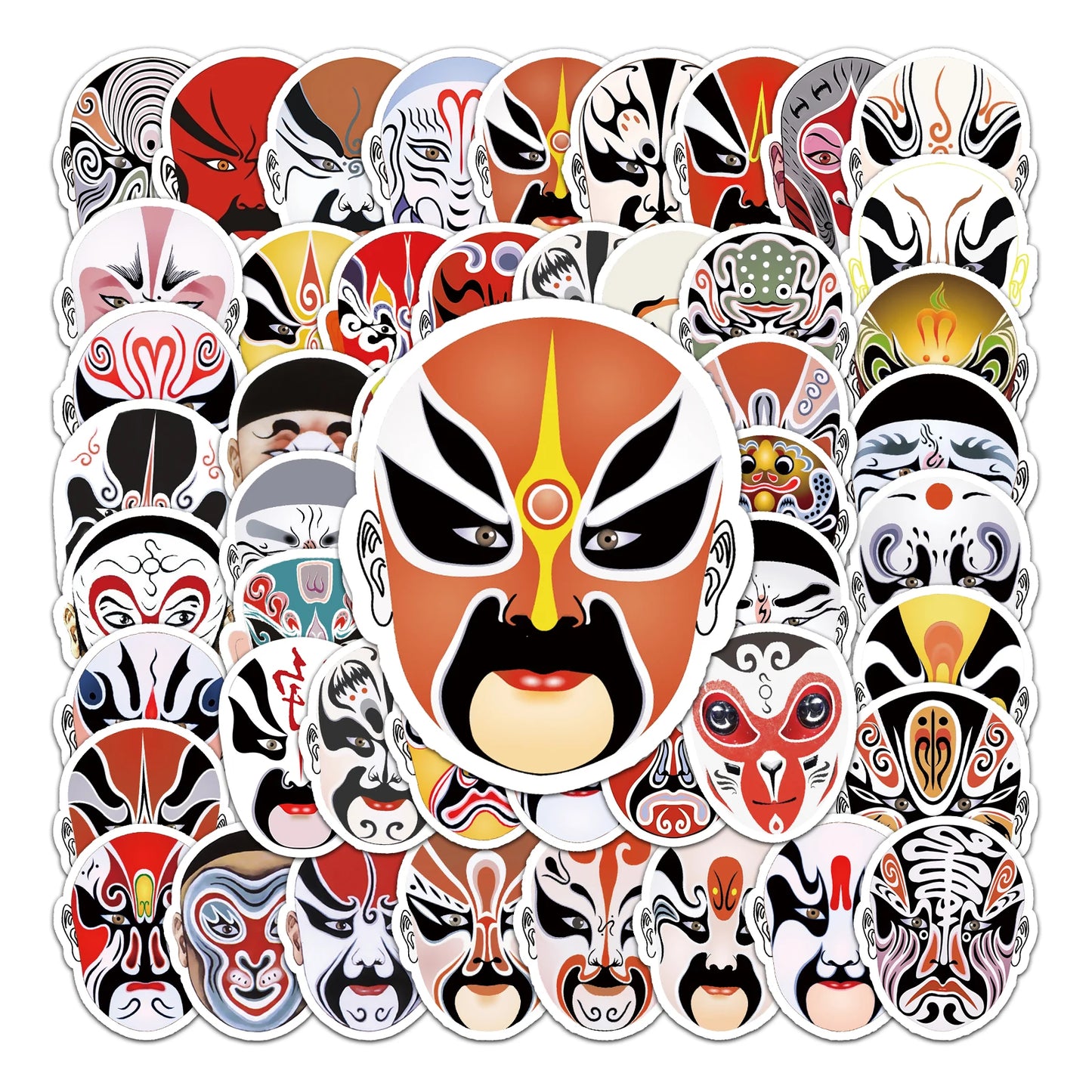 50Pcs Cartoon Waterproof Vinyl Stickers for Skateboard Snowboard