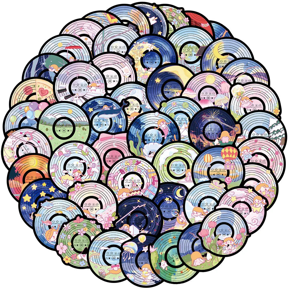 Cartoon Girl Fantasy Stickers 10/30/50Pcs for Laptop, Snowboard, Luggage, Car, Fridge, DIY Vinyl