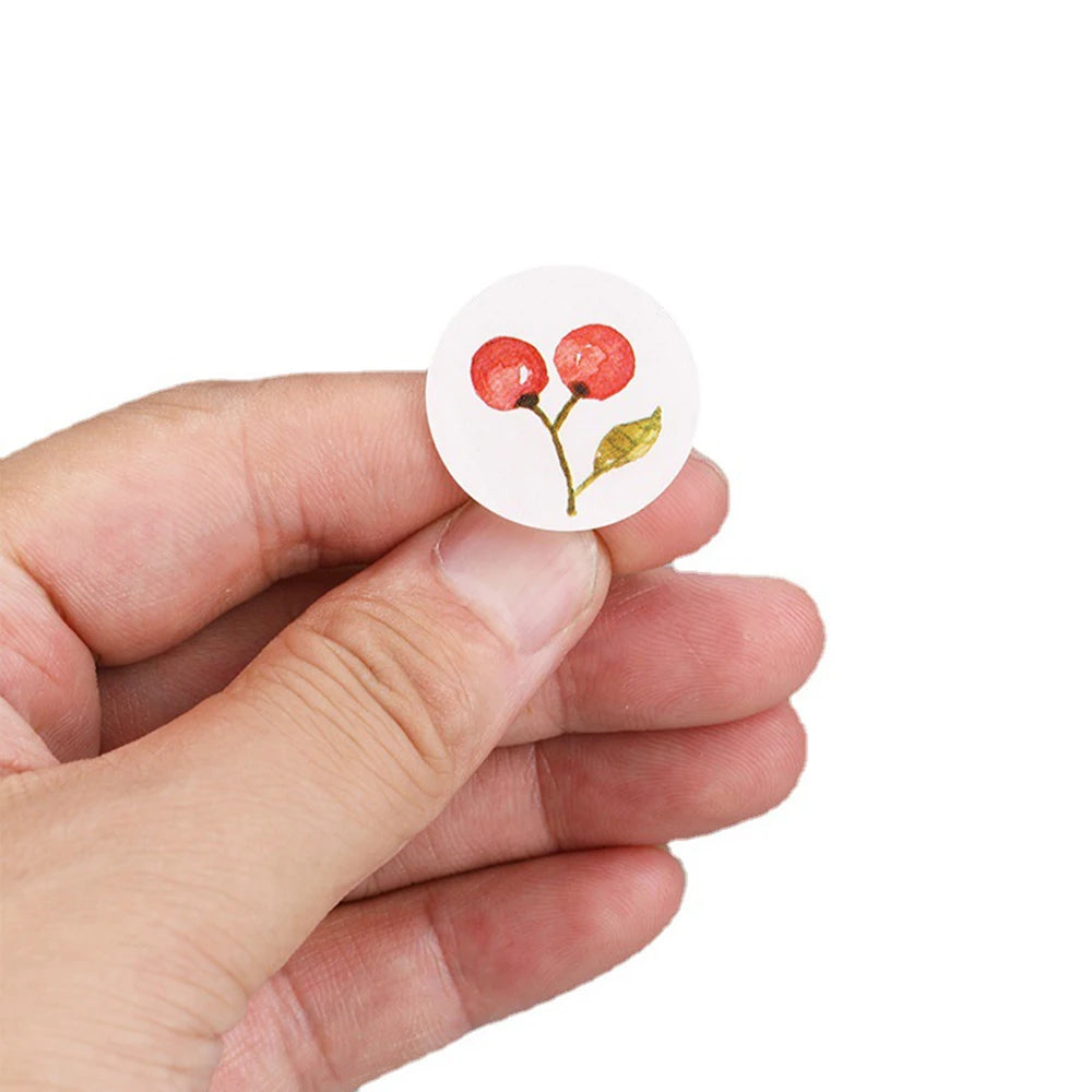 100-500pcs Round Cartoon Sticker 1Inch Thank You Stickers for Gift Cards Envelope Paper Scrapbook Sealing Label