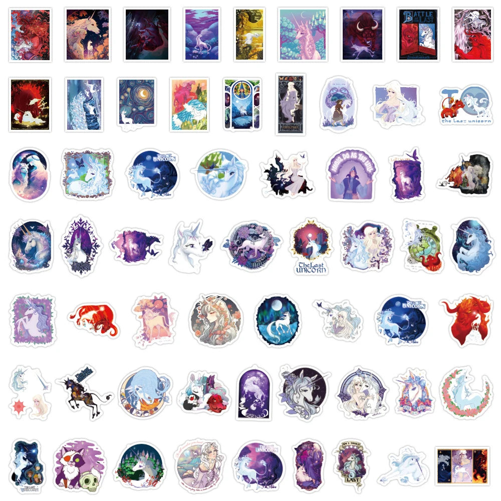 10/30/60PCS The Last Unicorn Sticker Packs