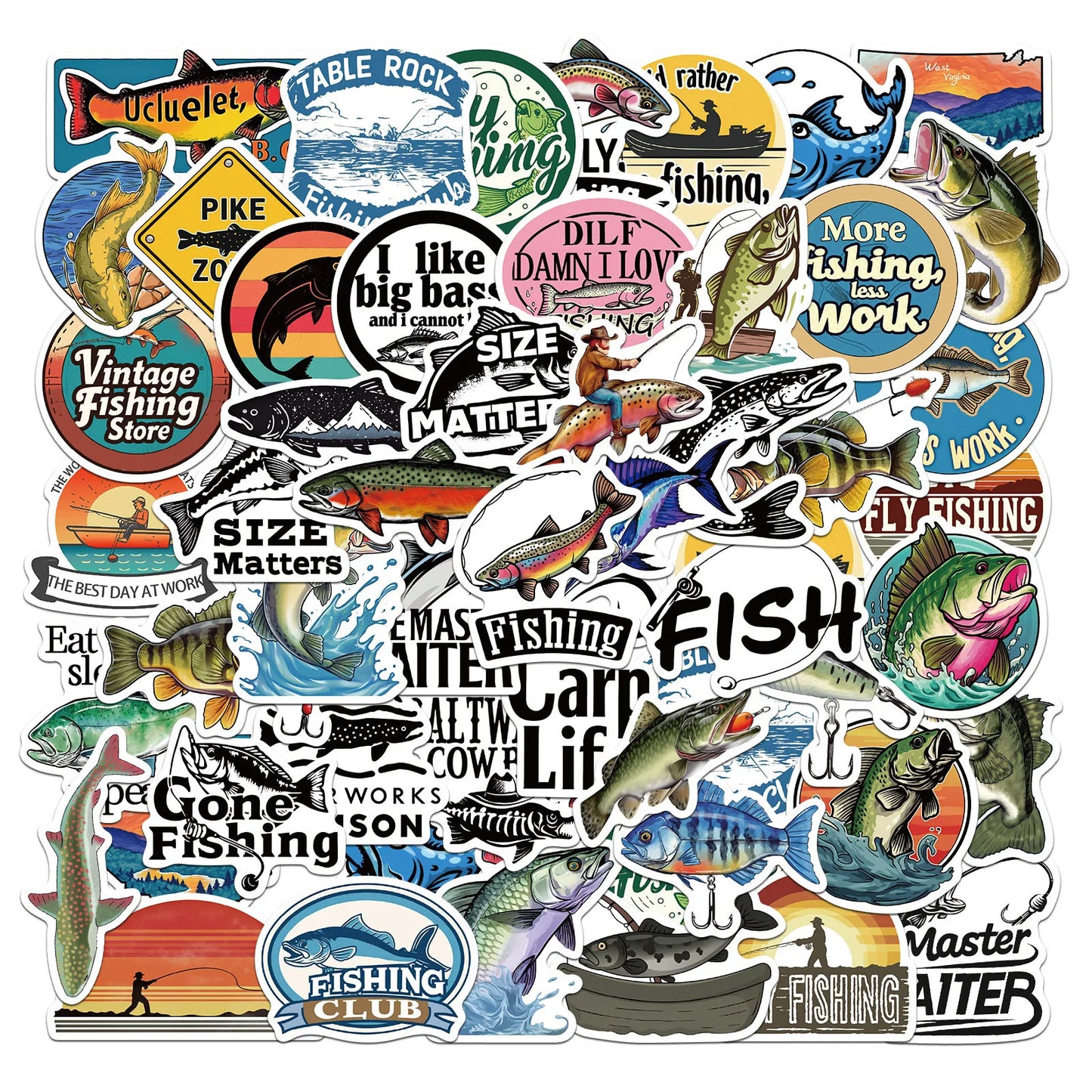 Sea Animal Graffiti Stickers 10/30/50PCS Waterproof for Skateboard, Phone, Guitar, Laptop, DIY Decals