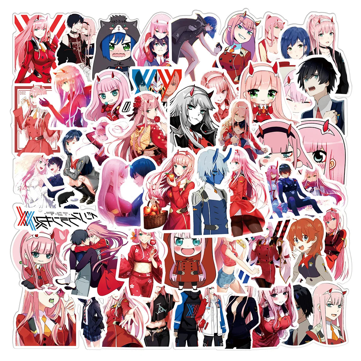 DARLING in The FRANXX Graffiti Stickers Pack for Helmets, Walls, DIY Decor Wholesale