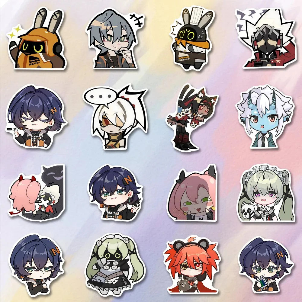 10/30/54pcs Anime Game Zenless Zone Zero Stickers Decals Skateboard Phone Laptop Motorcycle Waterproof Sticker Kids Classics Toy