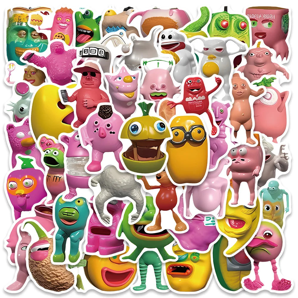 50PCS Funny Meme Fruit Stickers for Cars, Motorcycles, Furniture, Toys, Luggage, Skateboards, Bottles