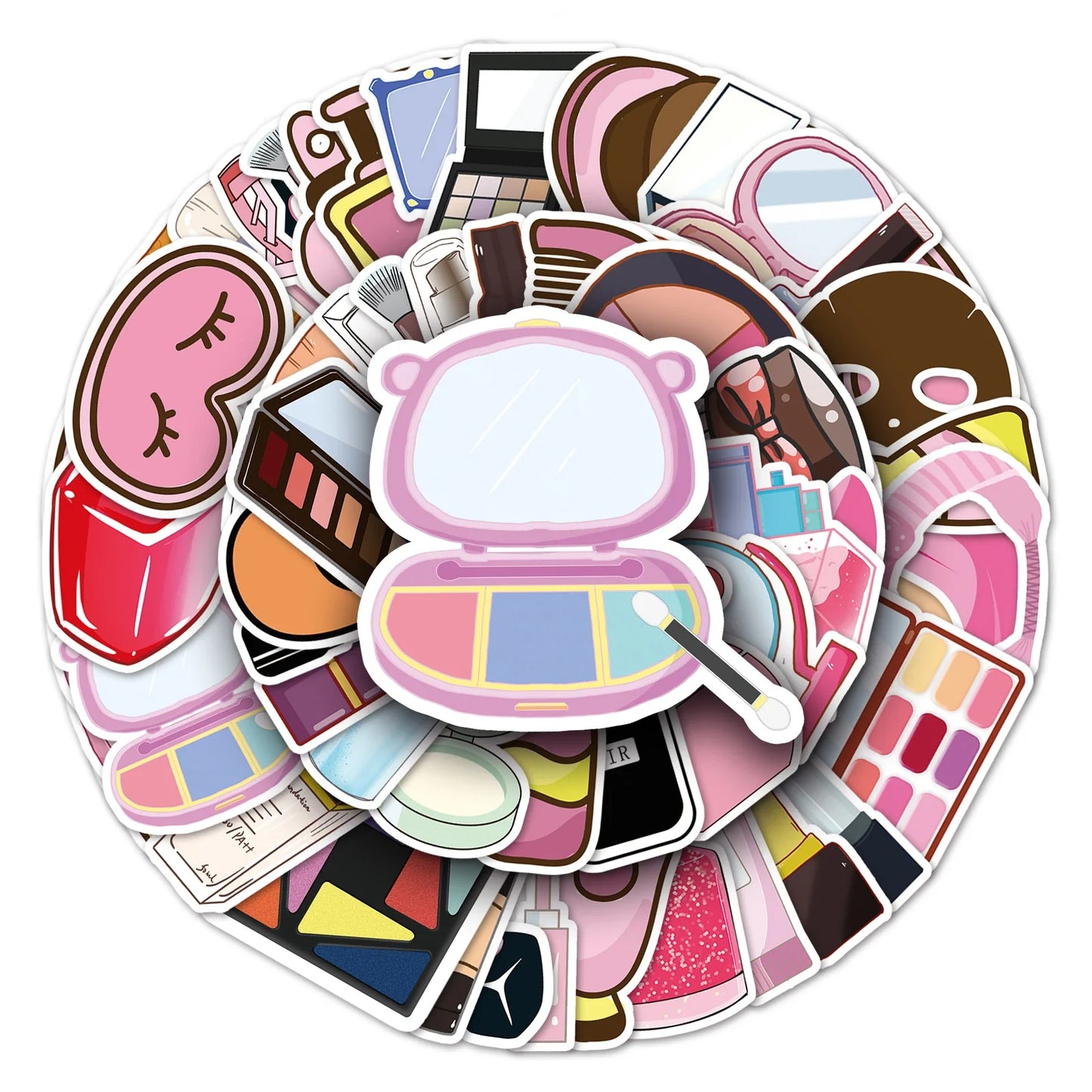 50Pcs Cute Cartoon Waterproof Vinyl Stickers for Skateboard Snowboard
